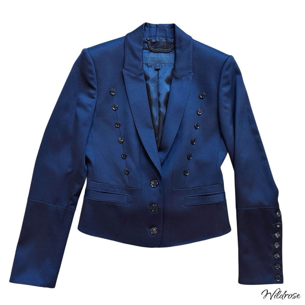 BURBERRY PRORSUM Blue Tailored Blazer Structured, Elegant & Timeless IT 42 US 6